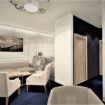 Projekt aranżacji wnętrz pokoju hotelowygo - Architekt Wnętrz WKWADRAT - projektowanie hoteli